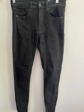 rag & bone High-Rise Women's High Rise Skinny Jeans in Black